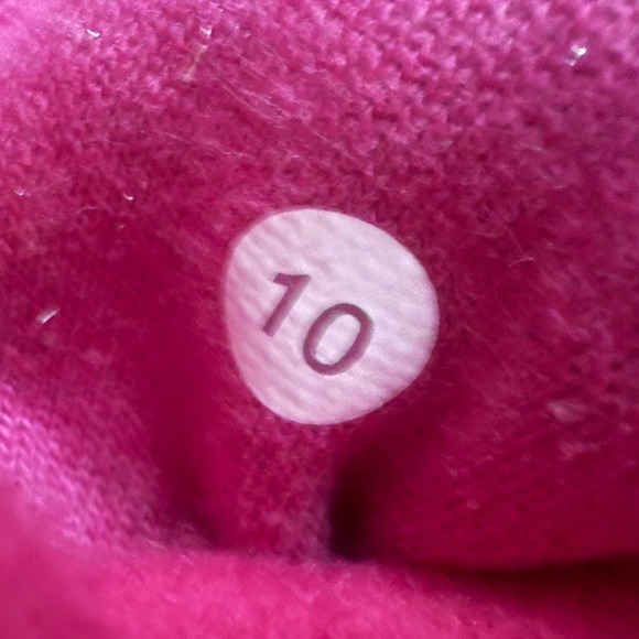 Vintage Lululemon Scuba Hoodie Sparkle Heathered Paris Pink Size 10 Rare 2011 - Picture 9 of 9